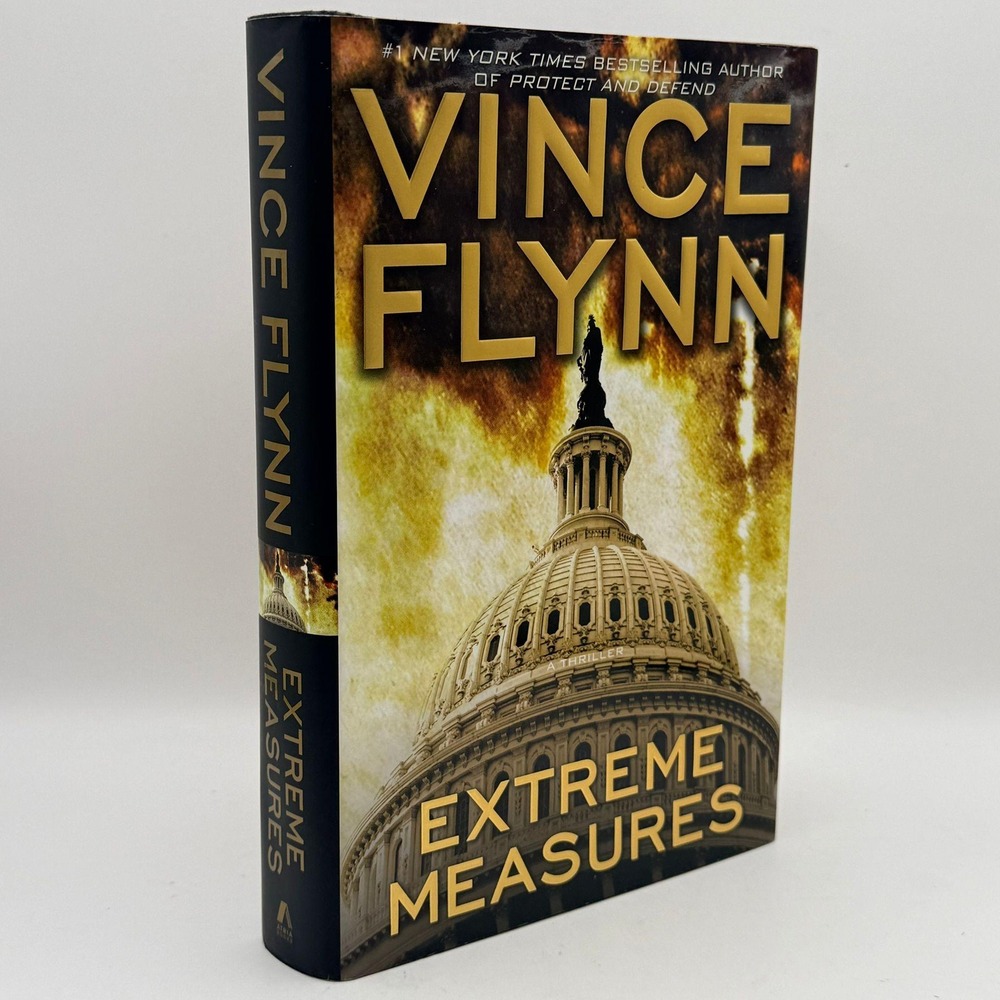 Extreme Measures Vince Flynn Hardcover Mitch Rapp Thriller Novel 2008 Atria Book